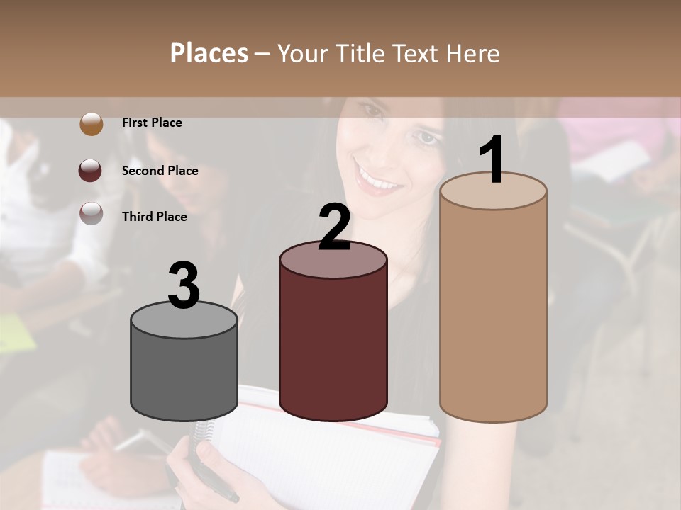 Student Behind Education PowerPoint Template