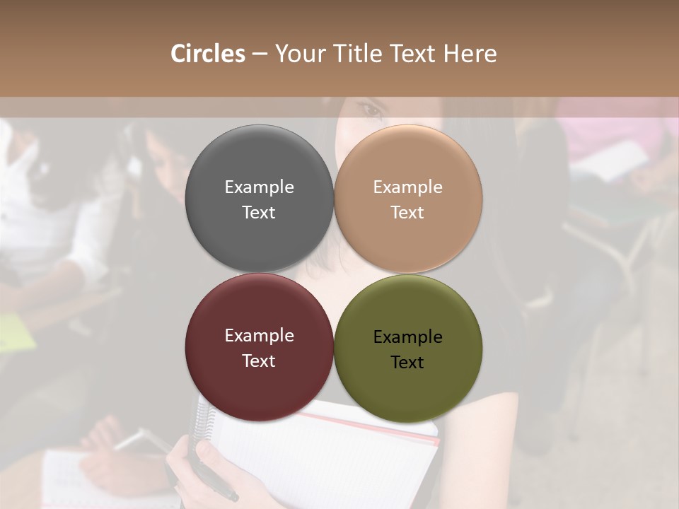 Student Behind Education PowerPoint Template