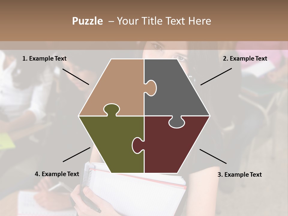 Student Behind Education PowerPoint Template