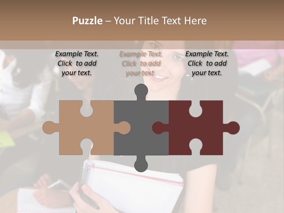 Student Behind Education PowerPoint Template