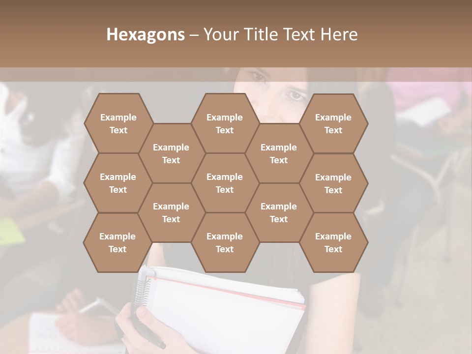 Student Behind Education PowerPoint Template