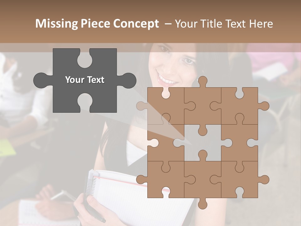 Student Behind Education PowerPoint Template