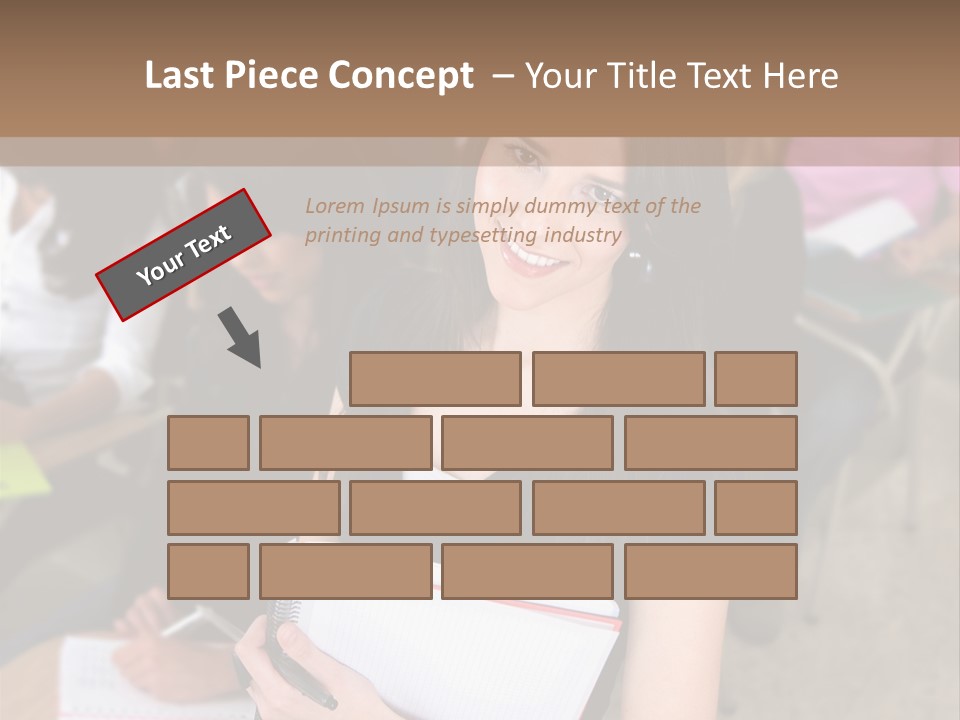Student Behind Education PowerPoint Template