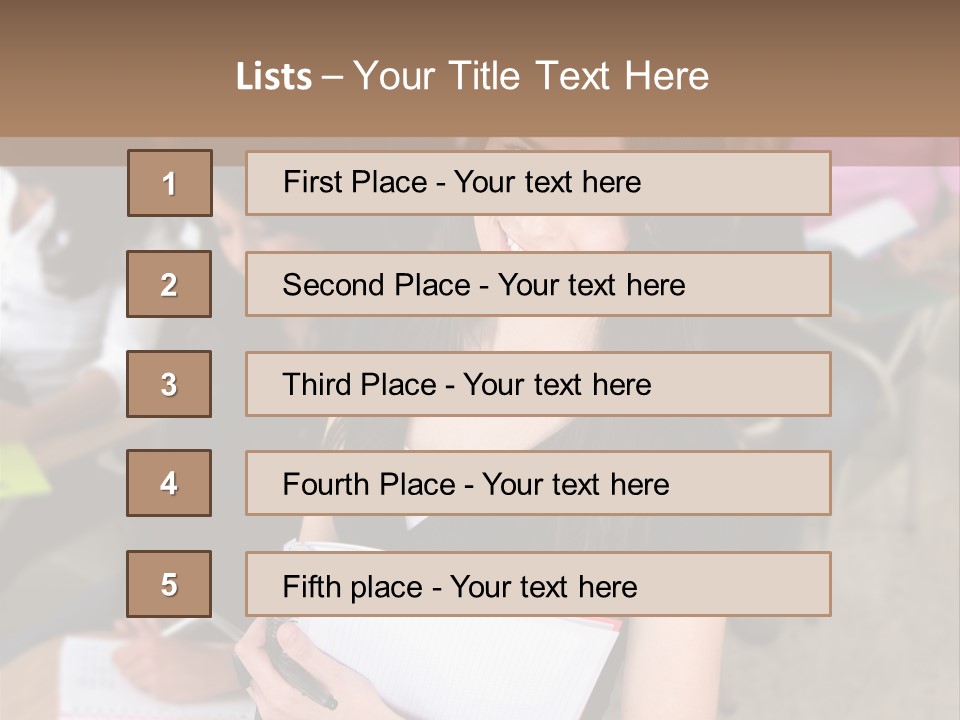 Student Behind Education PowerPoint Template