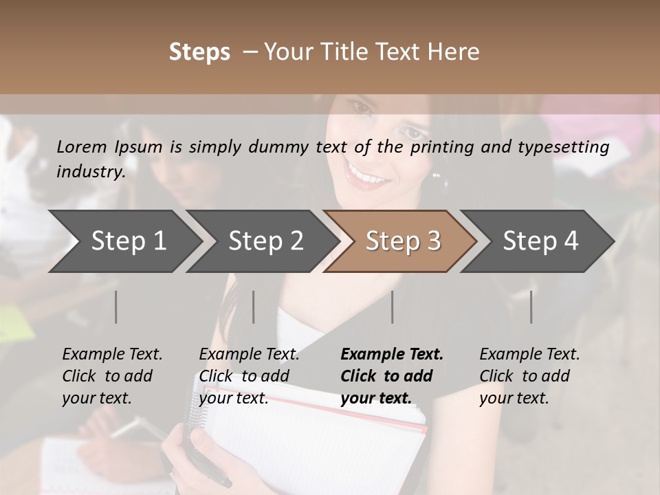 Student Behind Education PowerPoint Template