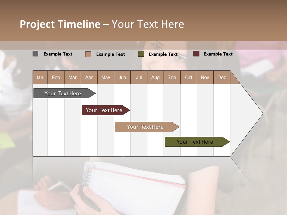 Student Behind Education PowerPoint Template