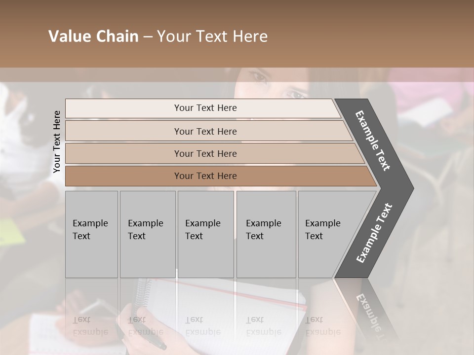 Student Behind Education PowerPoint Template
