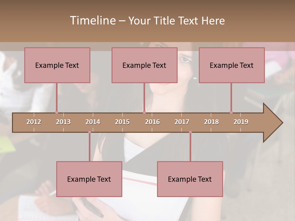Student Behind Education PowerPoint Template