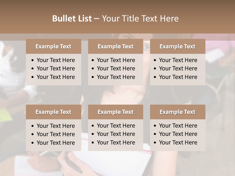 Student Behind Education PowerPoint Template