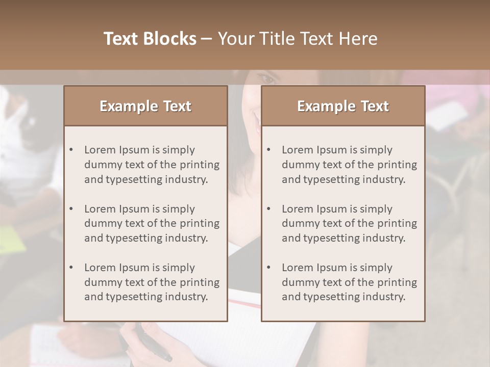 Student Behind Education PowerPoint Template