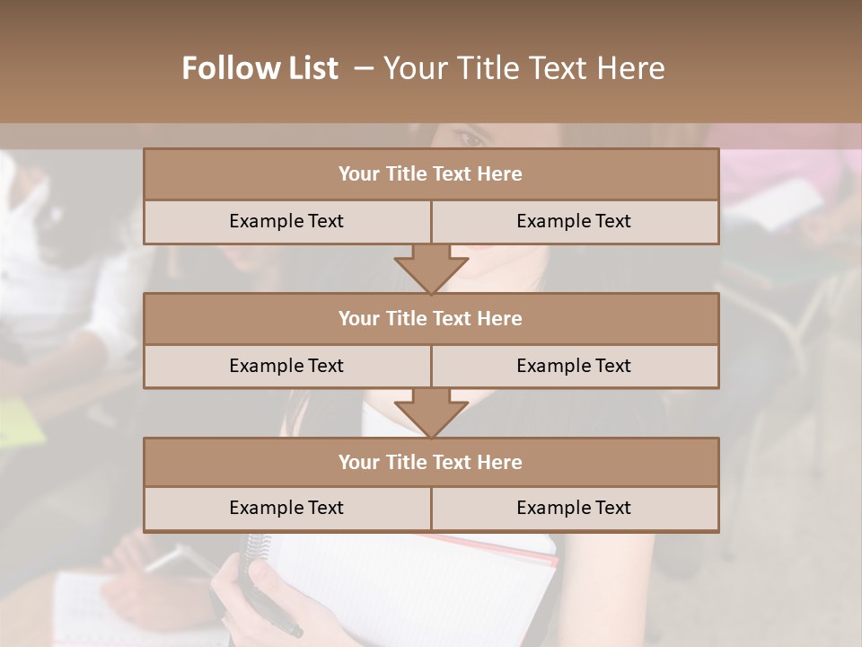 Student Behind Education PowerPoint Template