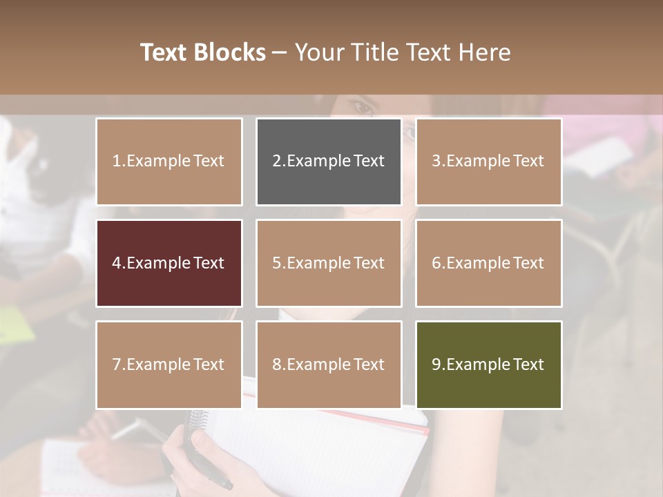 Student Behind Education PowerPoint Template