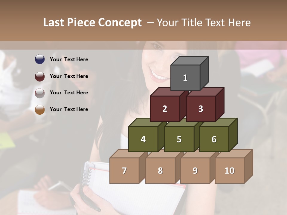 Student Behind Education PowerPoint Template