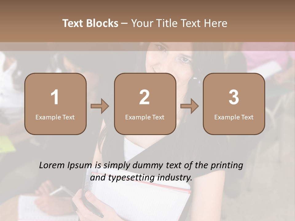 Student Behind Education PowerPoint Template