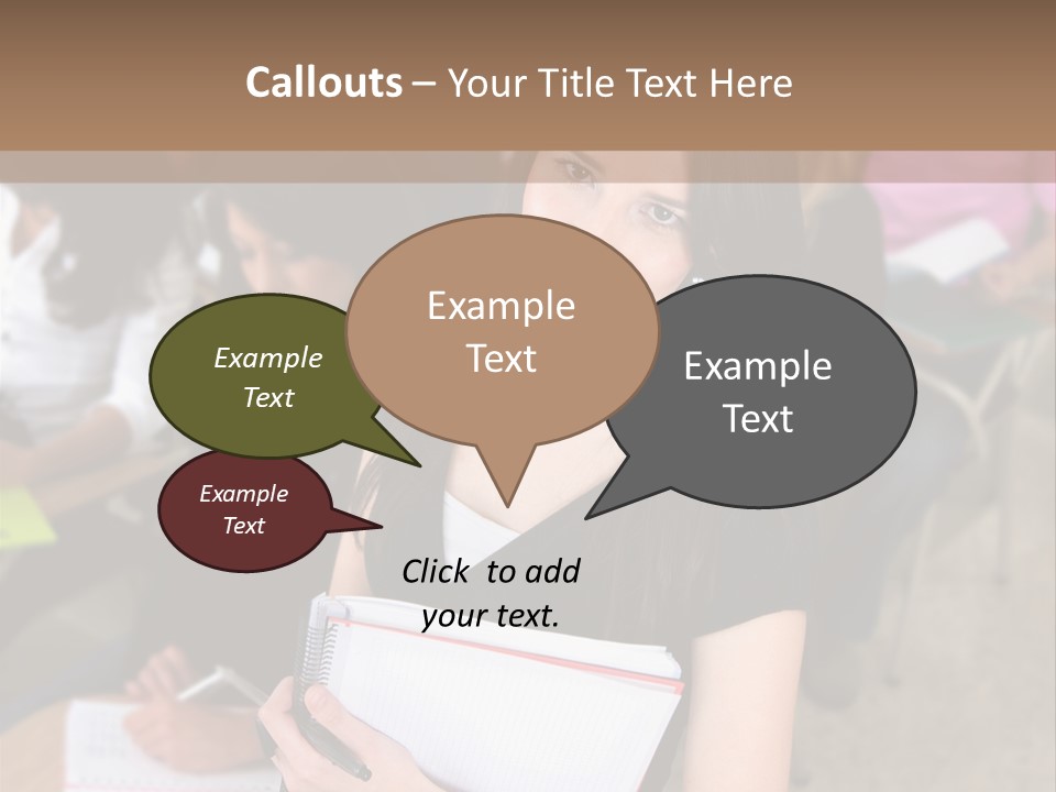 Student Behind Education PowerPoint Template