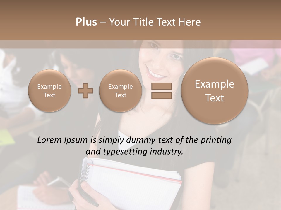 Student Behind Education PowerPoint Template