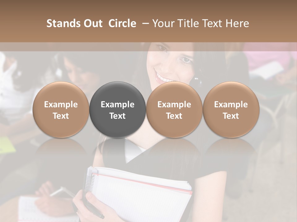 Student Behind Education PowerPoint Template