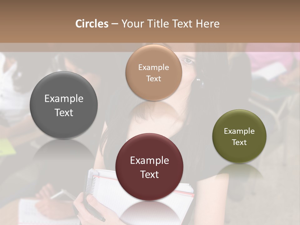 Student Behind Education PowerPoint Template