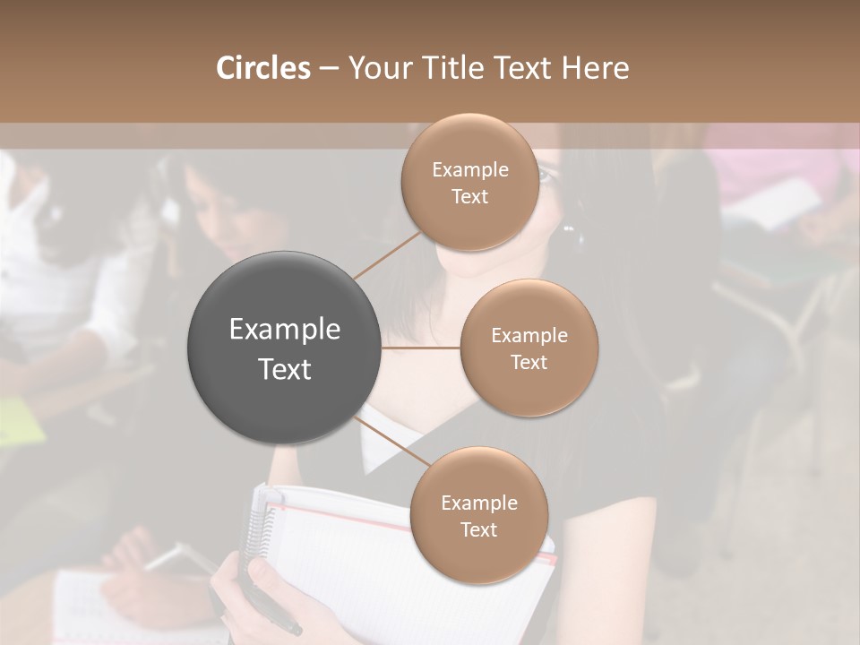 Student Behind Education PowerPoint Template