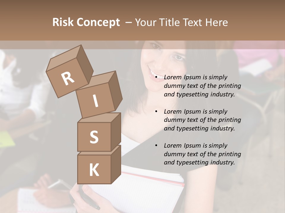 Student Behind Education PowerPoint Template