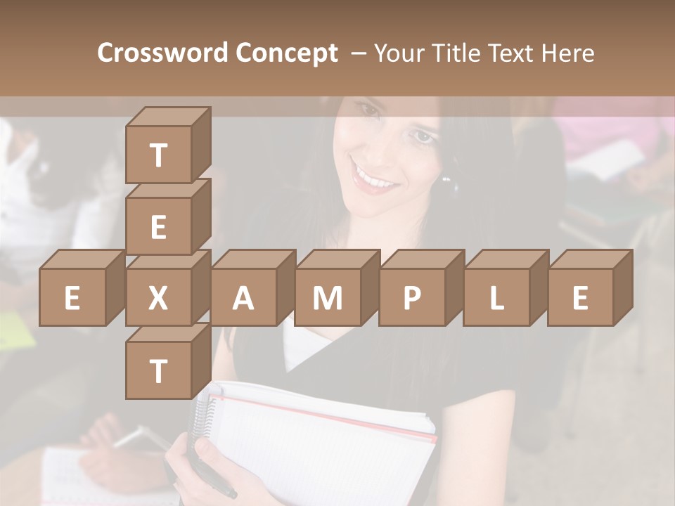 Student Behind Education PowerPoint Template