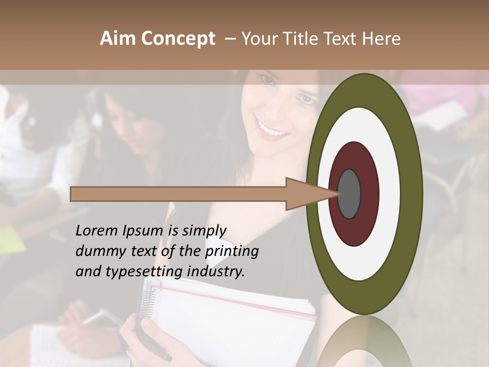 Student Behind Education PowerPoint Template