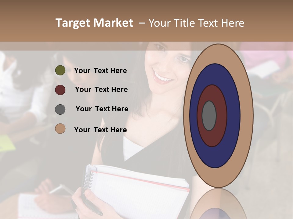 Student Behind Education PowerPoint Template