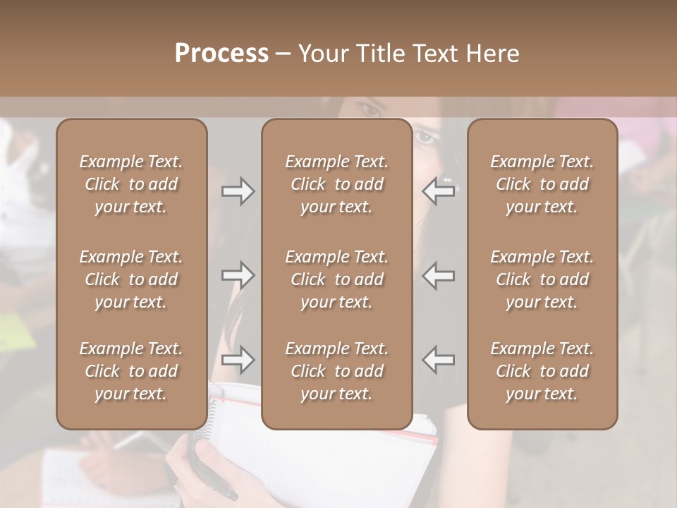 Student Behind Education PowerPoint Template