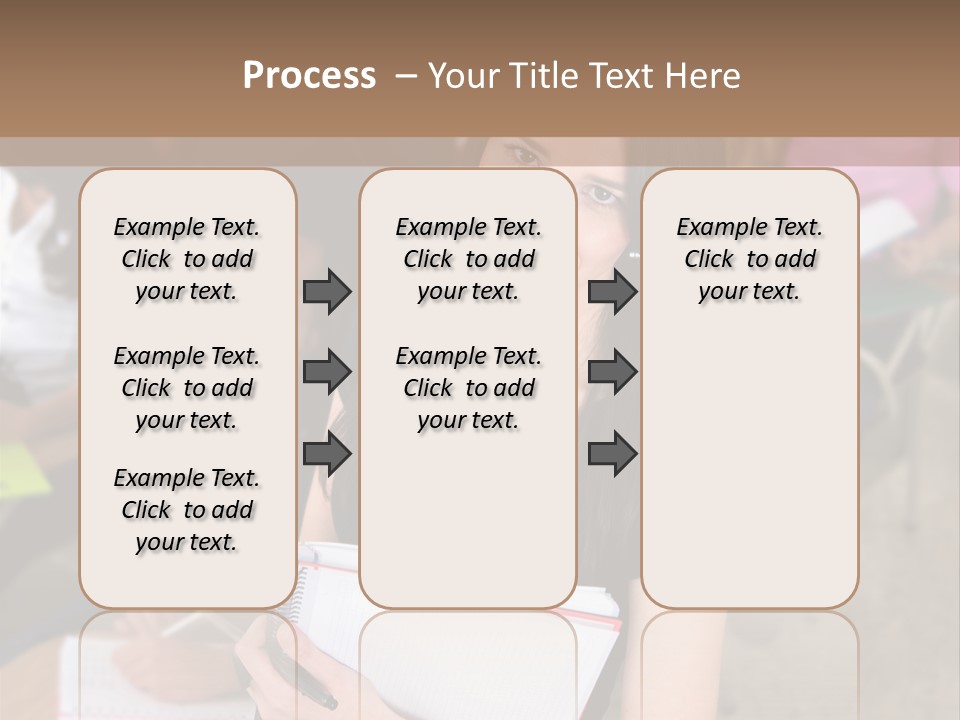 Student Behind Education PowerPoint Template