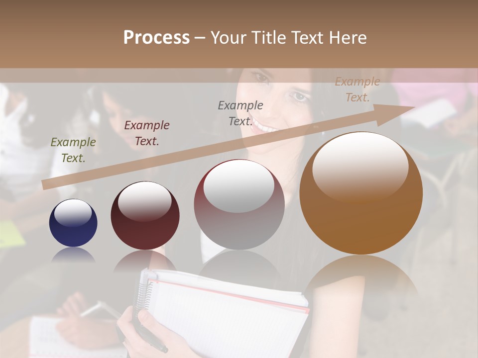 Student Behind Education PowerPoint Template