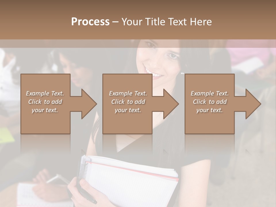 Student Behind Education PowerPoint Template