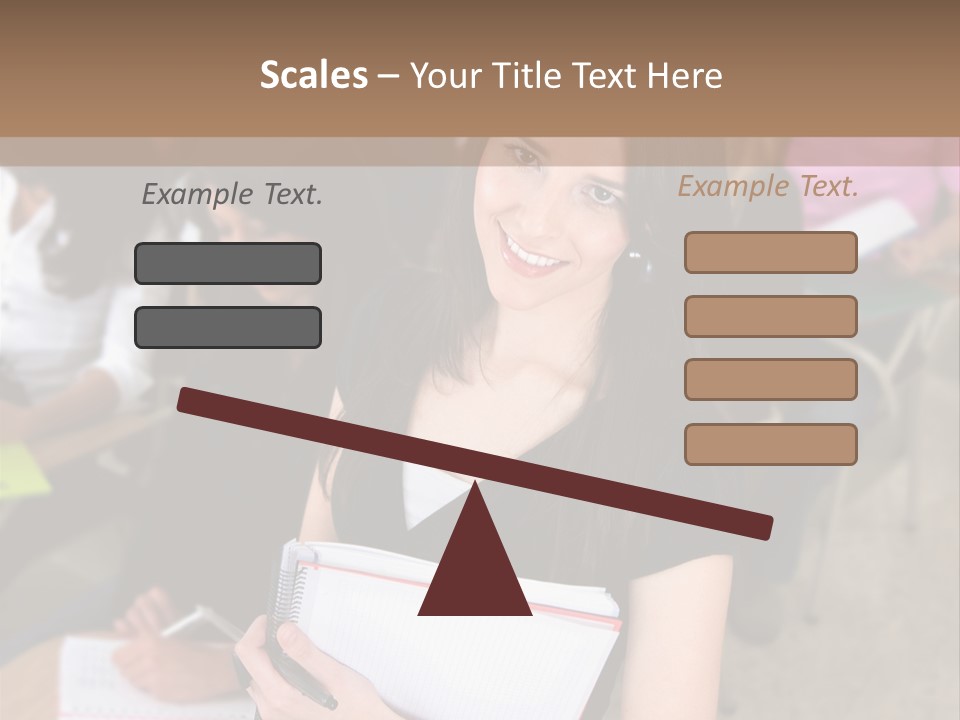 Student Behind Education PowerPoint Template