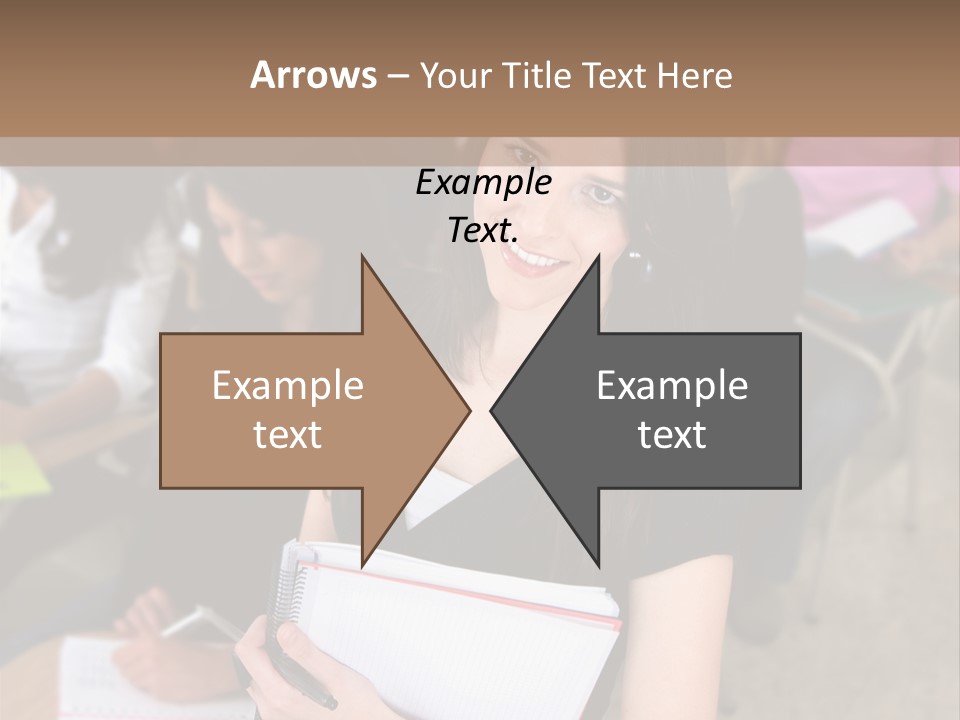 Student Behind Education PowerPoint Template