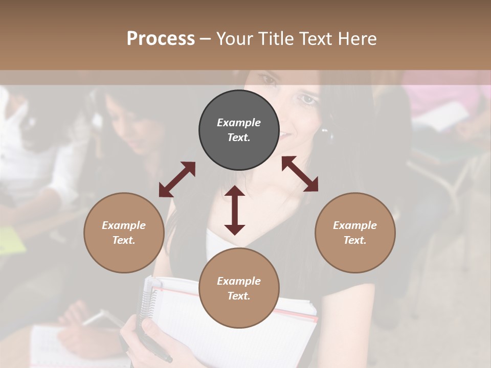 Student Behind Education PowerPoint Template