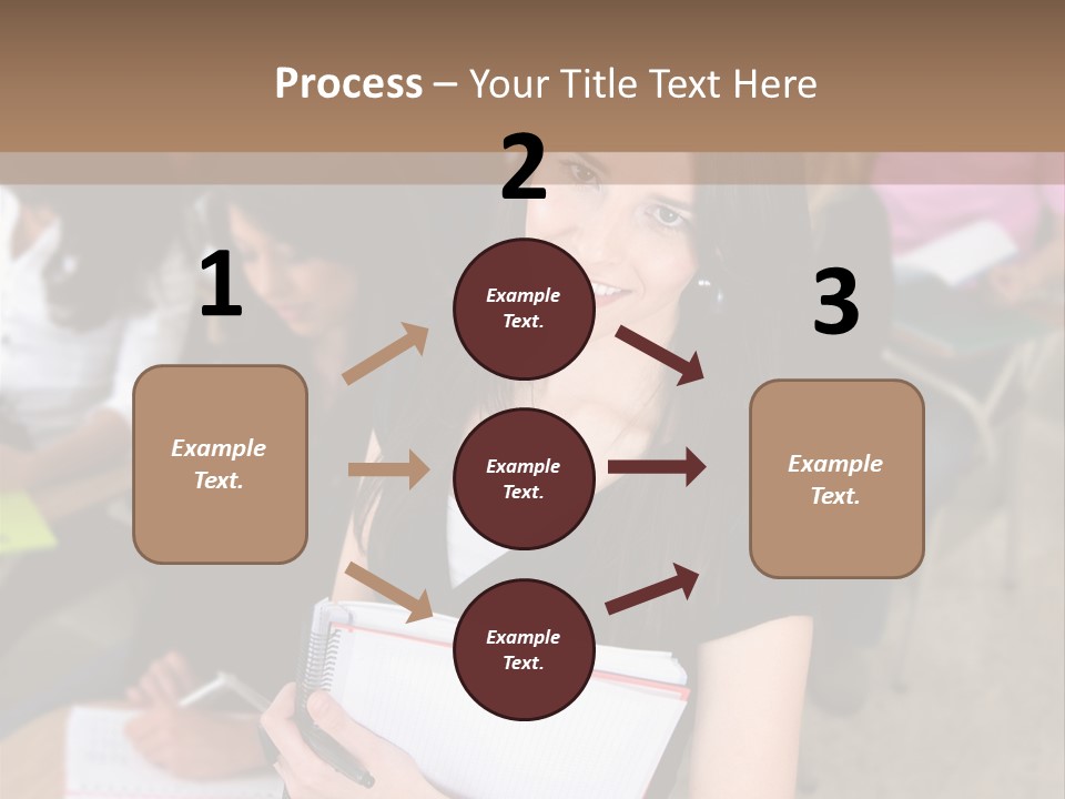 Student Behind Education PowerPoint Template