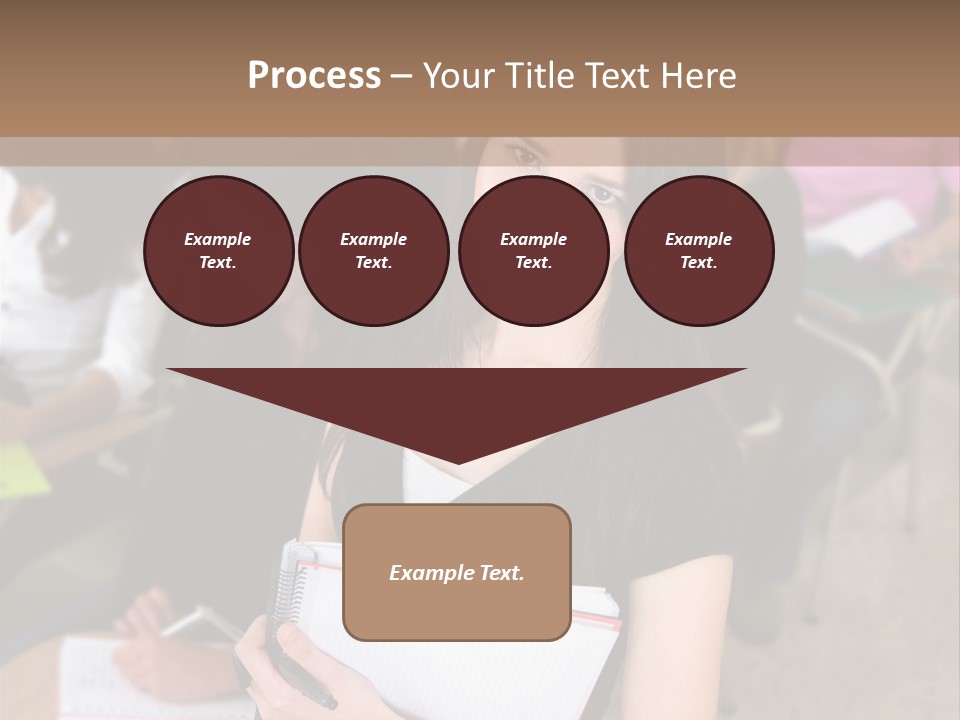 Student Behind Education PowerPoint Template