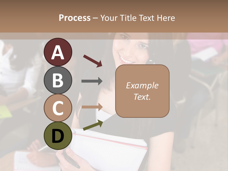 Student Behind Education PowerPoint Template