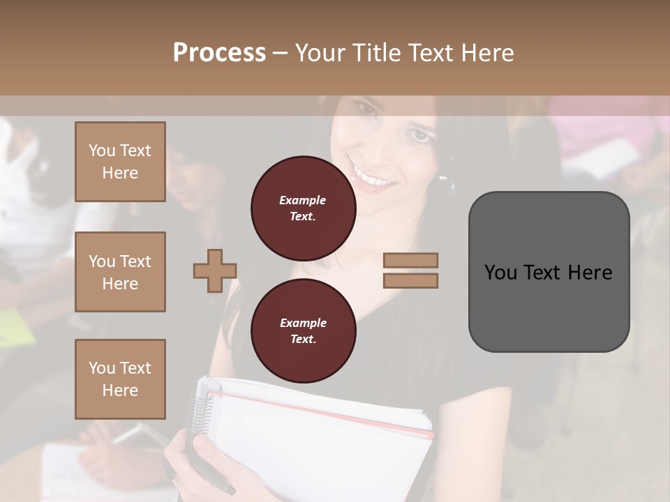 Student Behind Education PowerPoint Template