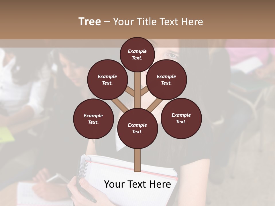 Student Behind Education PowerPoint Template