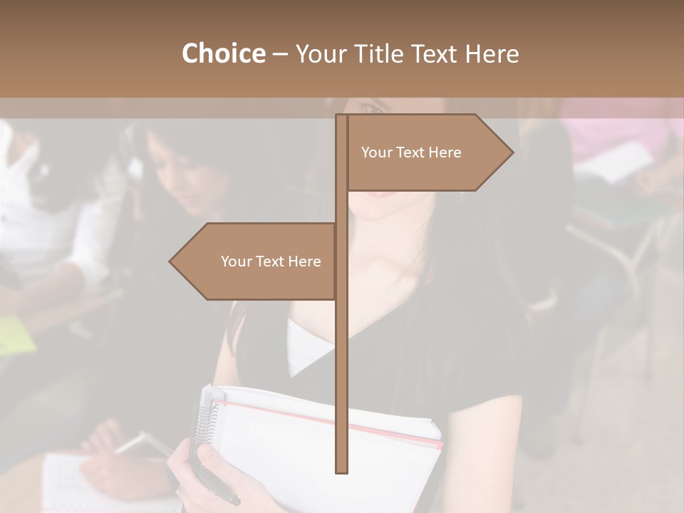 Student Behind Education PowerPoint Template