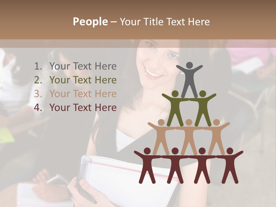 Student Behind Education PowerPoint Template