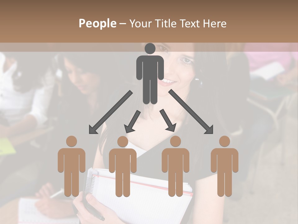 Student Behind Education PowerPoint Template