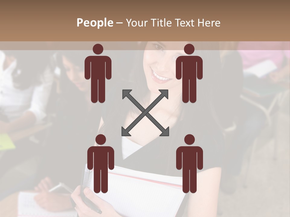 Student Behind Education PowerPoint Template