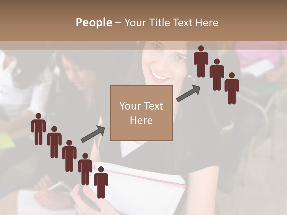 Student Behind Education PowerPoint Template