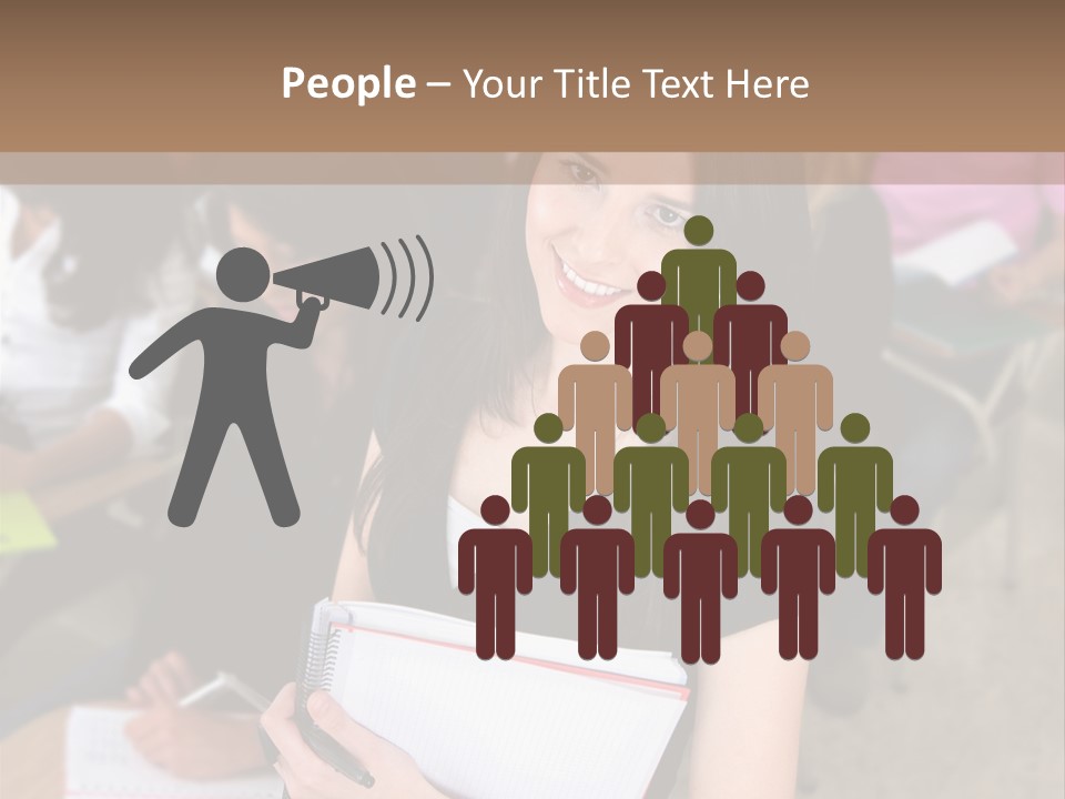 Student Behind Education PowerPoint Template