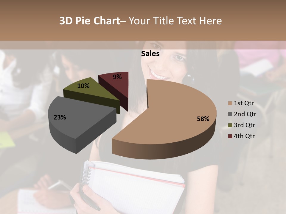 Student Behind Education PowerPoint Template