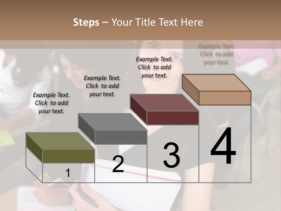 Student Behind Education PowerPoint Template
