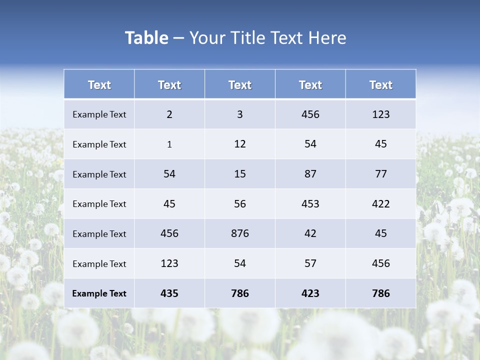 Campo Flores PowerPoint Template
