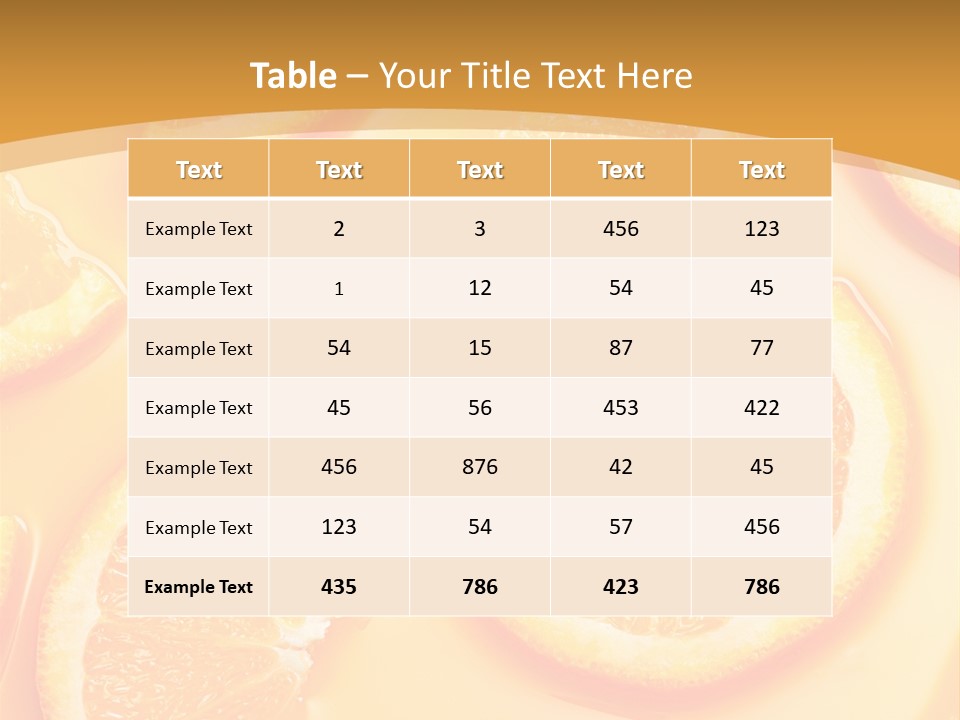 Food Background Health PowerPoint Template