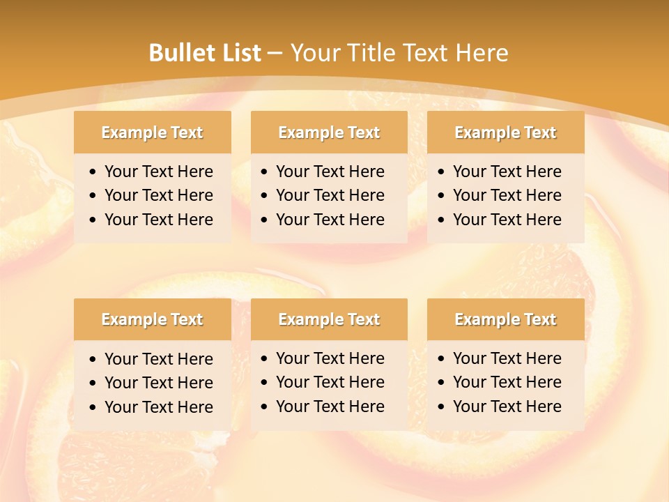 Food Background Health PowerPoint Template